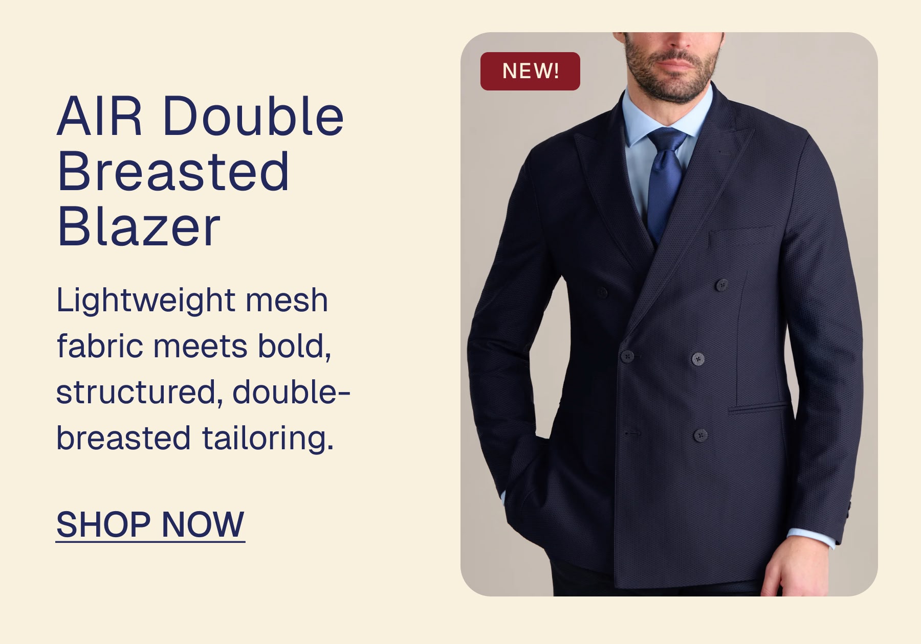 AIR Double  Breasted  Blazer