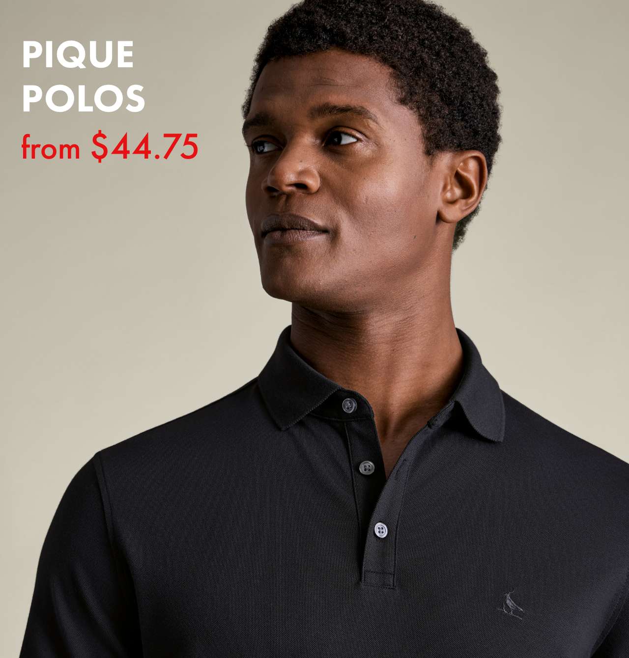 Pique Polo Black
