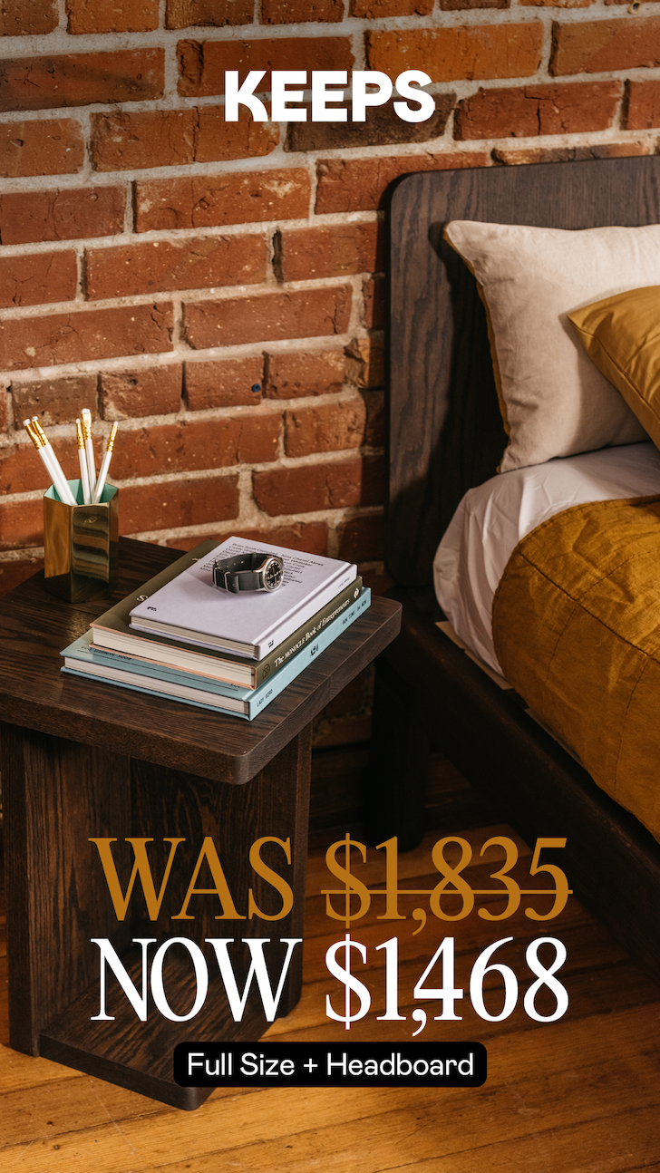 Keeps Solid Oak King Bed Frame Attached Headboard Natural Finish Discount