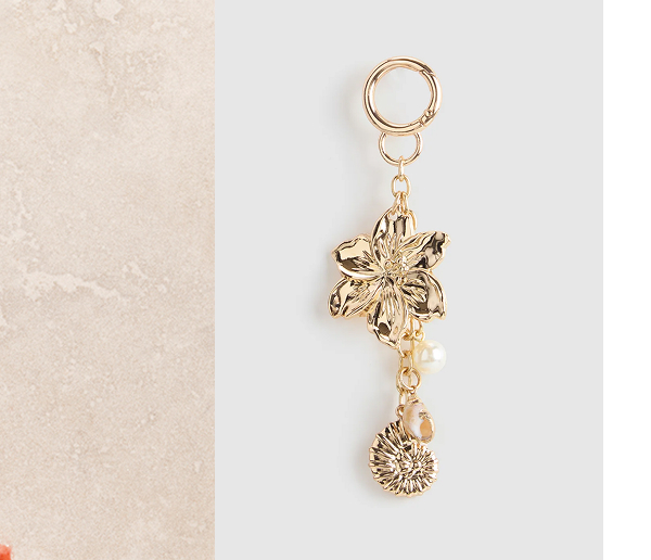  Laura Jones Flower Pearl Dangle Charm