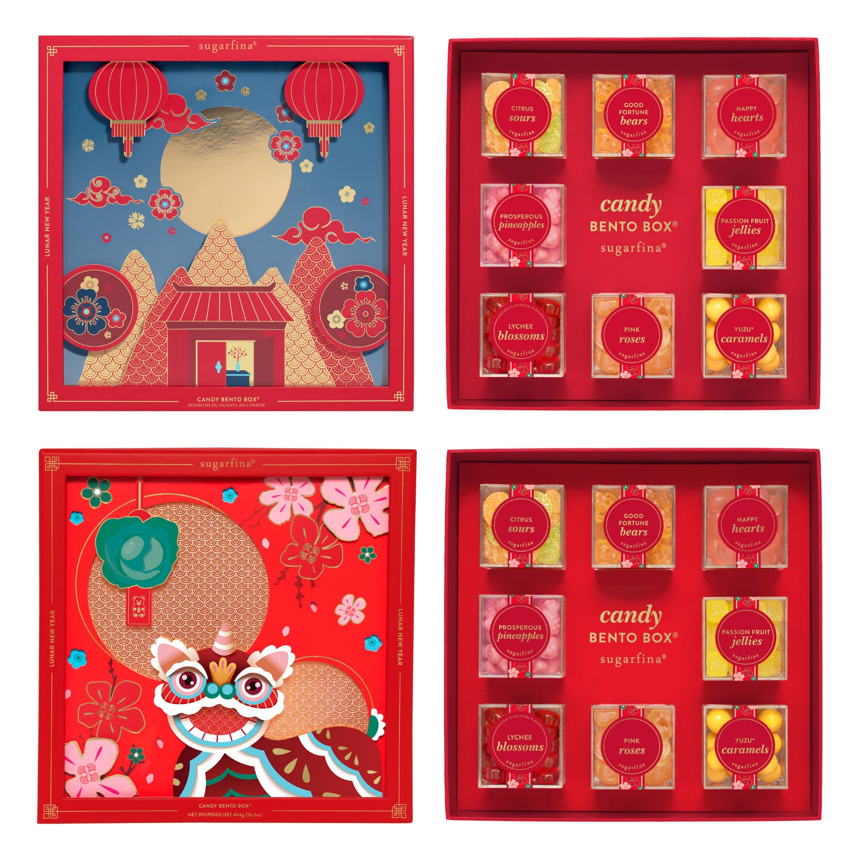 Sugarfina Lunar New Year 8-Piece Candy Bento Box Bundle, 2-Pack, 52.2 oz. Total