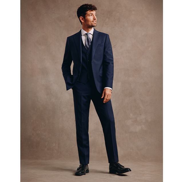 Tailored Fit Navy Performance Suit