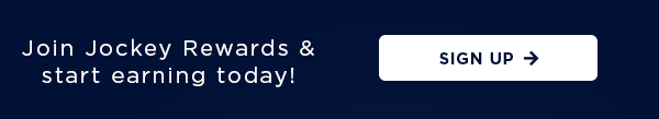 Join Jockey Rewards and start earning today! / Sign up