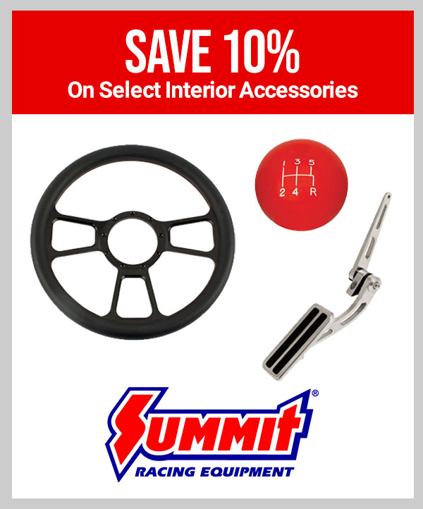 Summit Racing • Save 10% On Select Interior Accessories