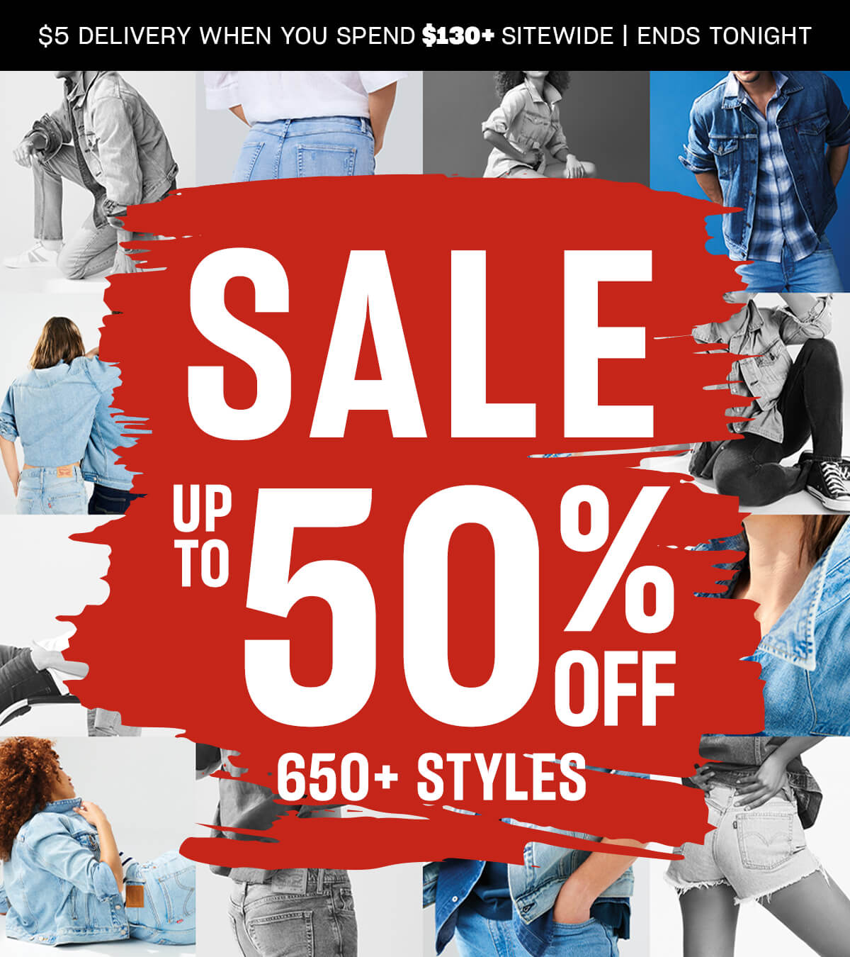 Up to 50% off sale
