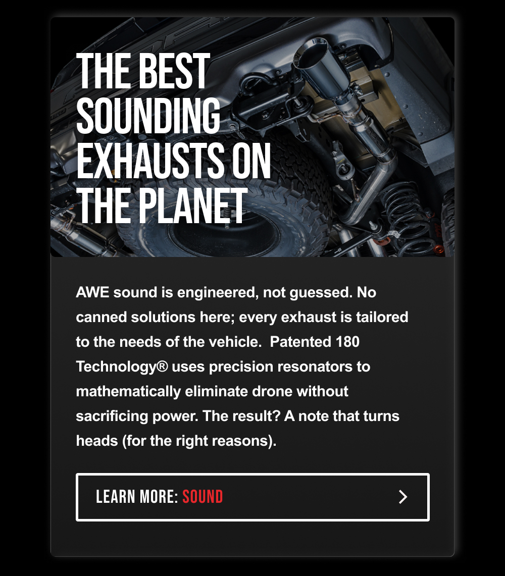 THE BEST SOUNDING EXHAUSTS ON THE PLANET