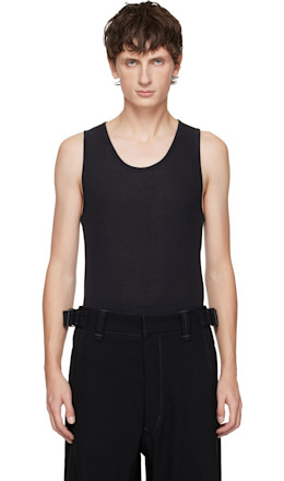 Black Debardeur Tank Top - LEMAIRE