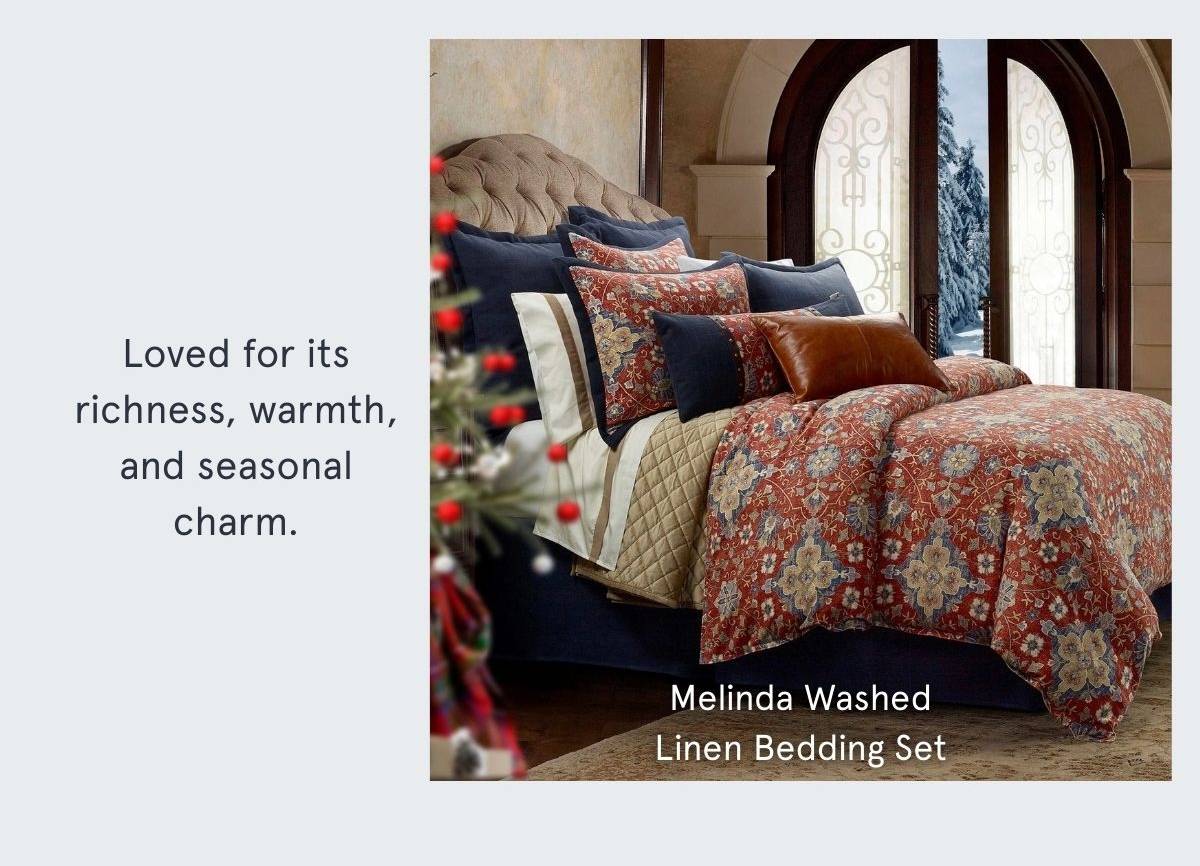 Melinda Washed Linen Bedding Set