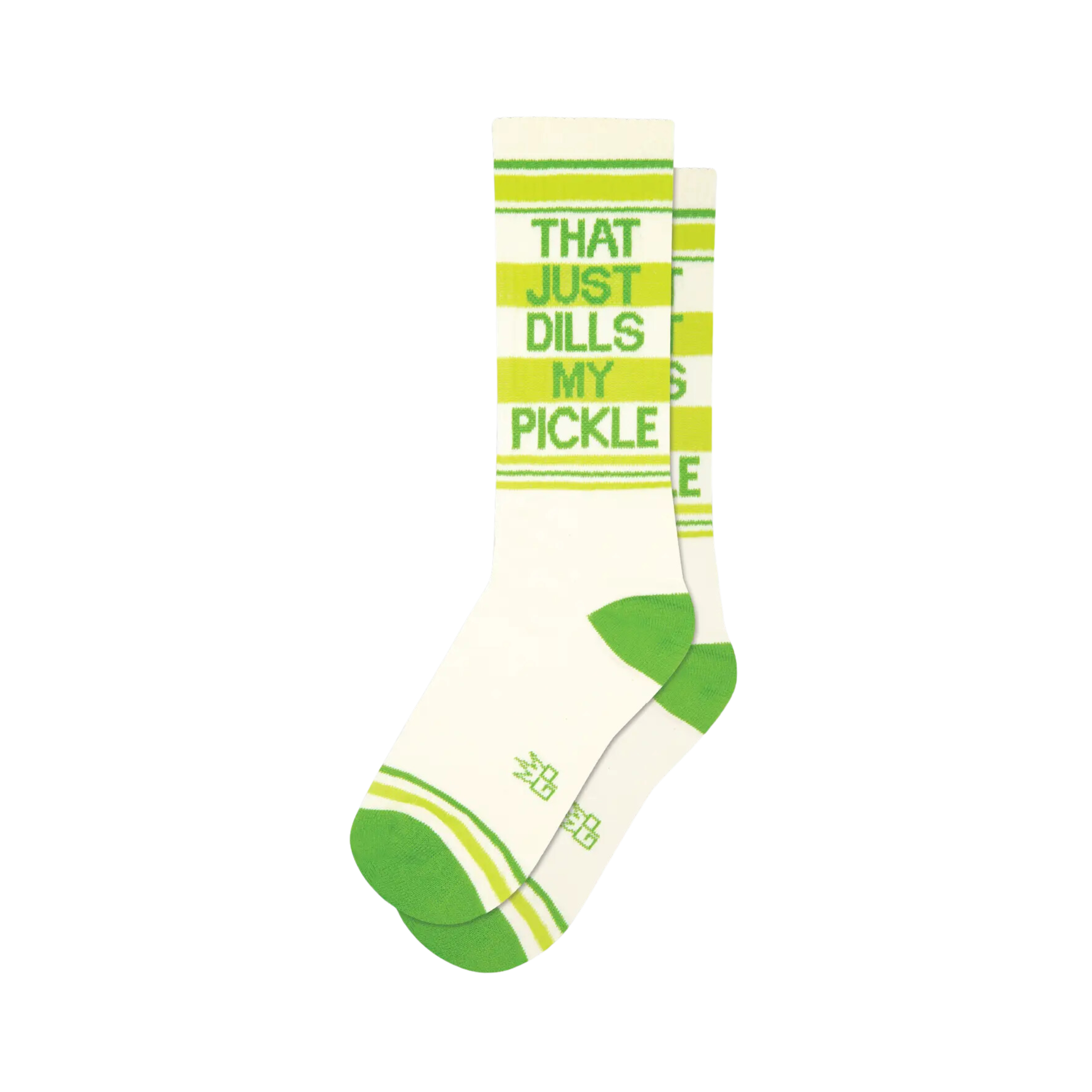 Image of That Just Dills My Pickle Gym Crew Socks