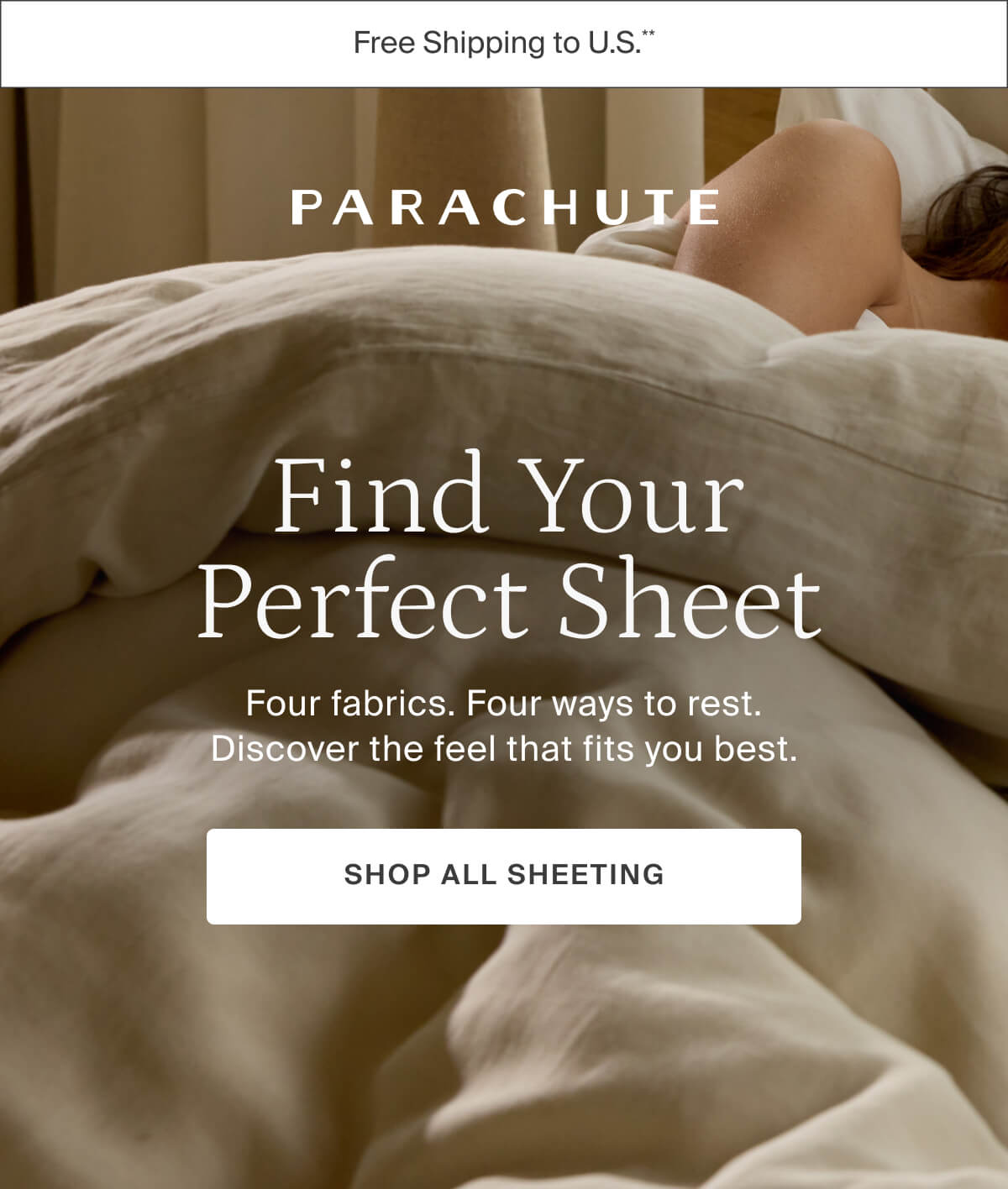 Find your perfect sheet. Shop all sheeting.