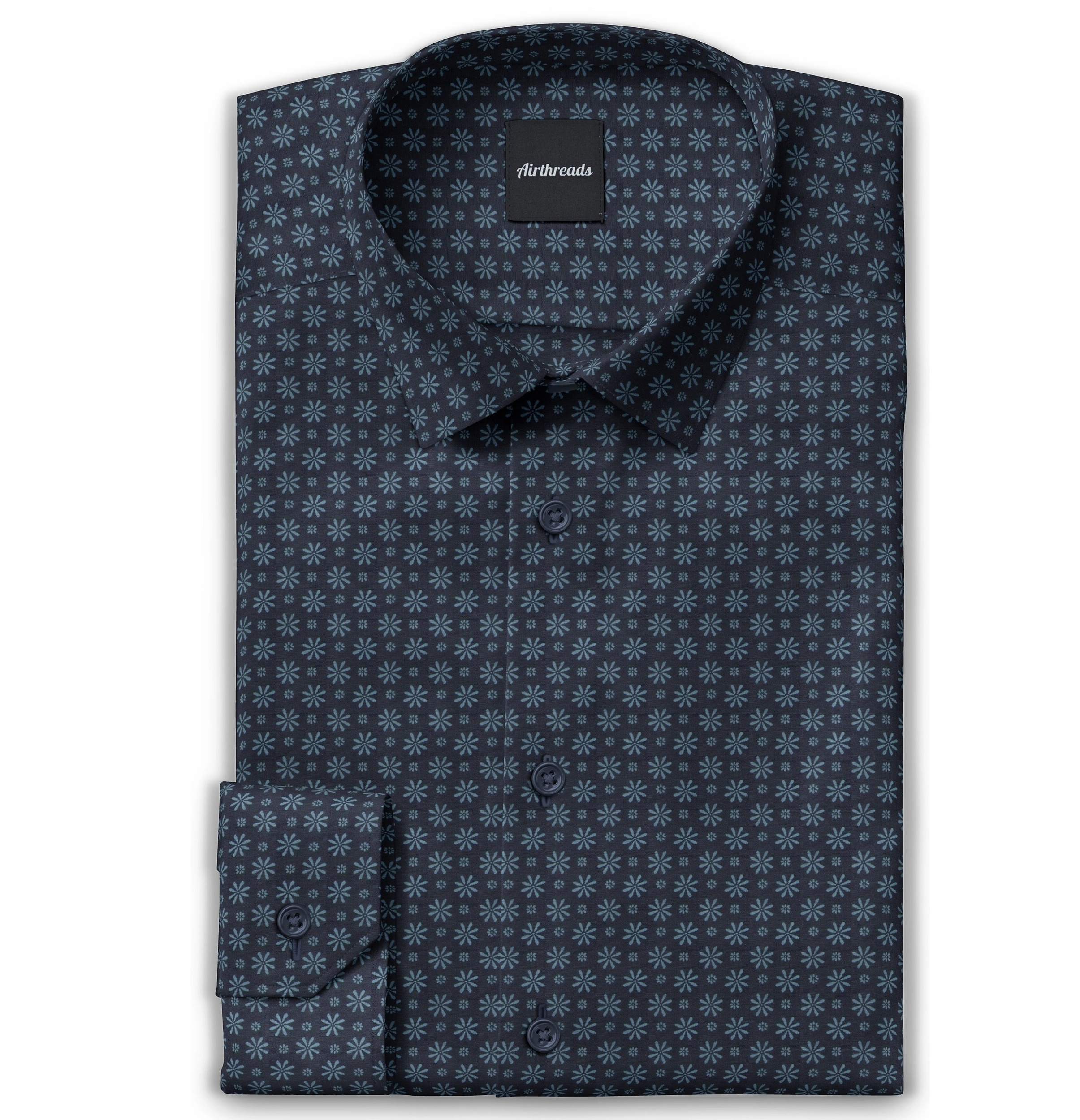 Image of Pure Cotton - Long Sleeve - Navy