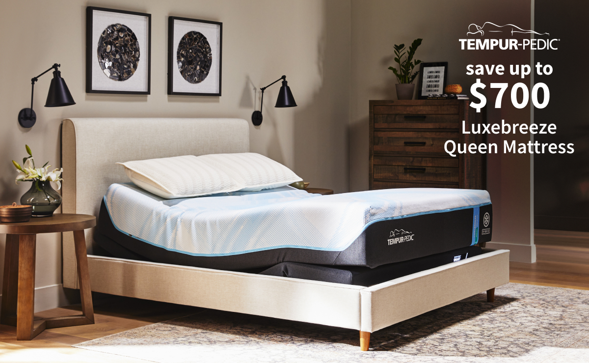 Tempur-Pedic | Save up to $700 | Luxebreeze Queen Mattress
