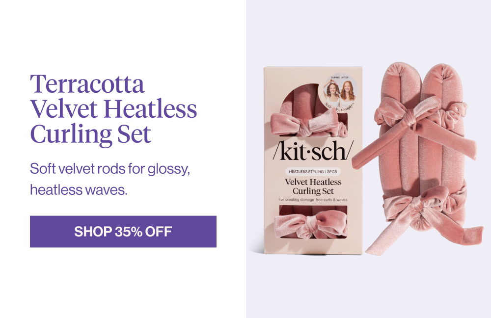 Terracota Velvet Heatless Curling Set
