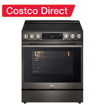 LG 6.3 cu. ft. Electric Slide-in Range with ProBake Convection, InstaView and Premium Handle