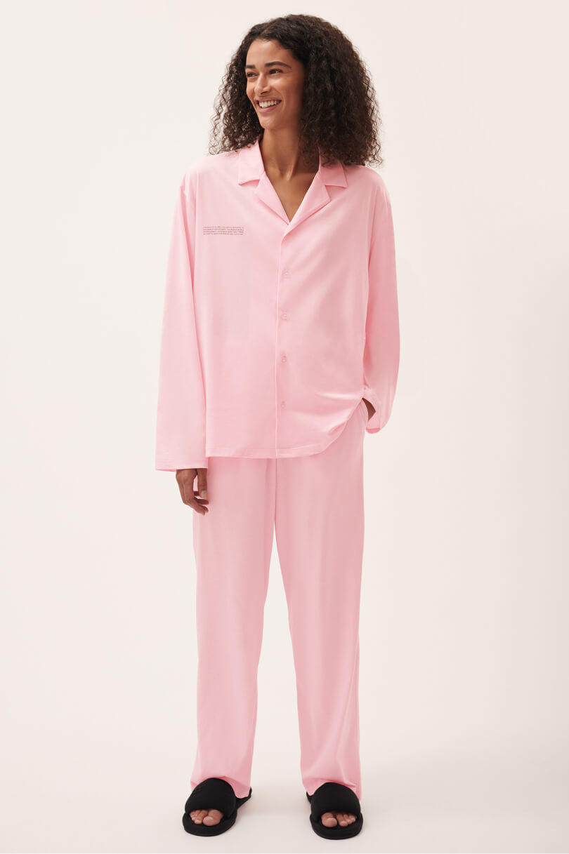 Womens 365 Lightweight Long Pyjama Set - Magnolia Pink
