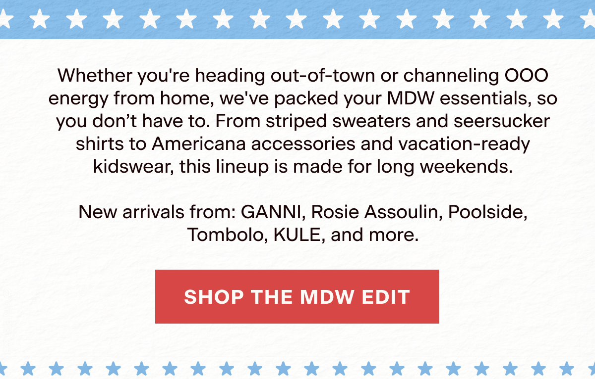 THE MDW EDIT