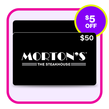 Morton's The Steakhouse Two Restaurant $50 eGift Cards ($100 Value)