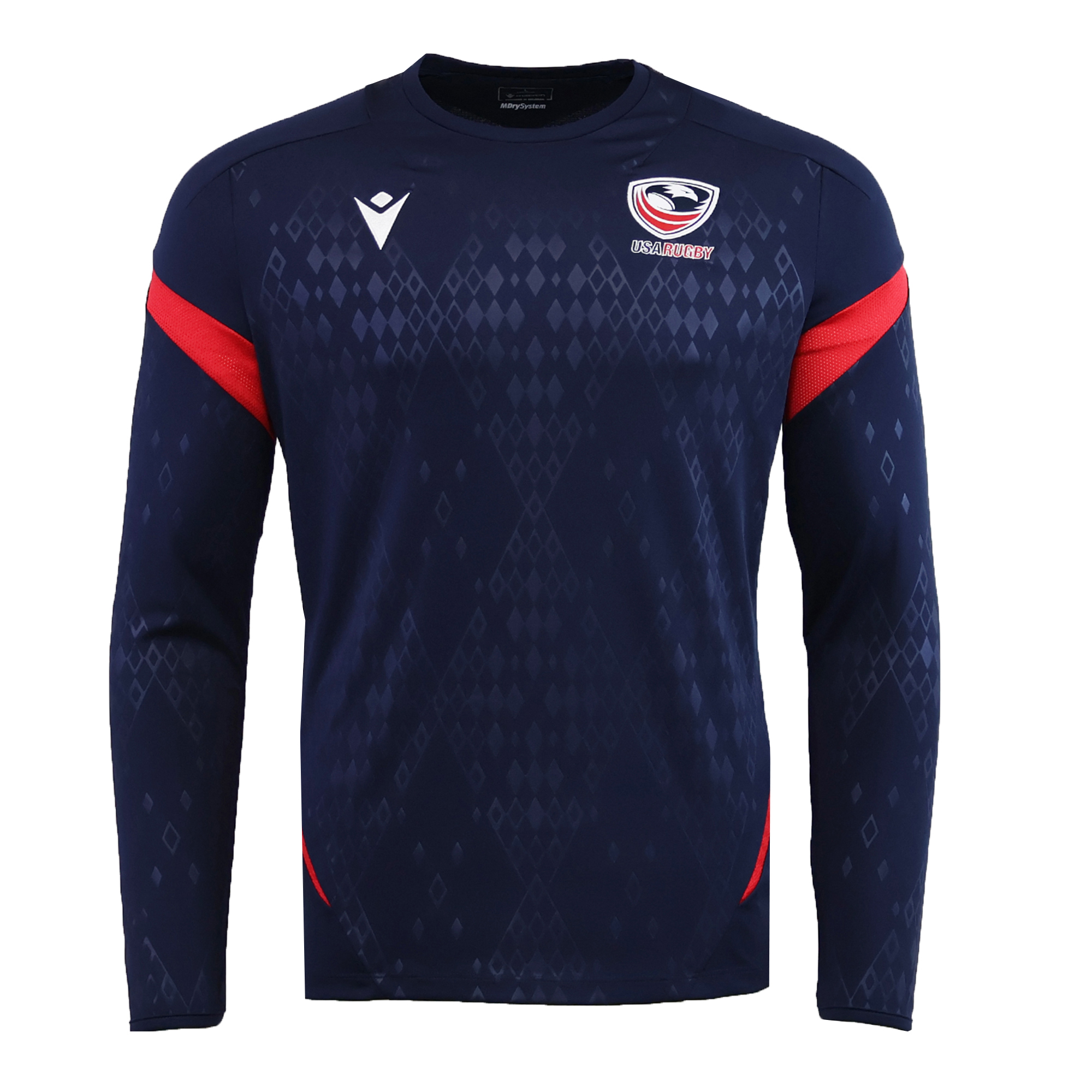 Image of USA Rugby 25/26 LS Training Poly Shirt by Macron