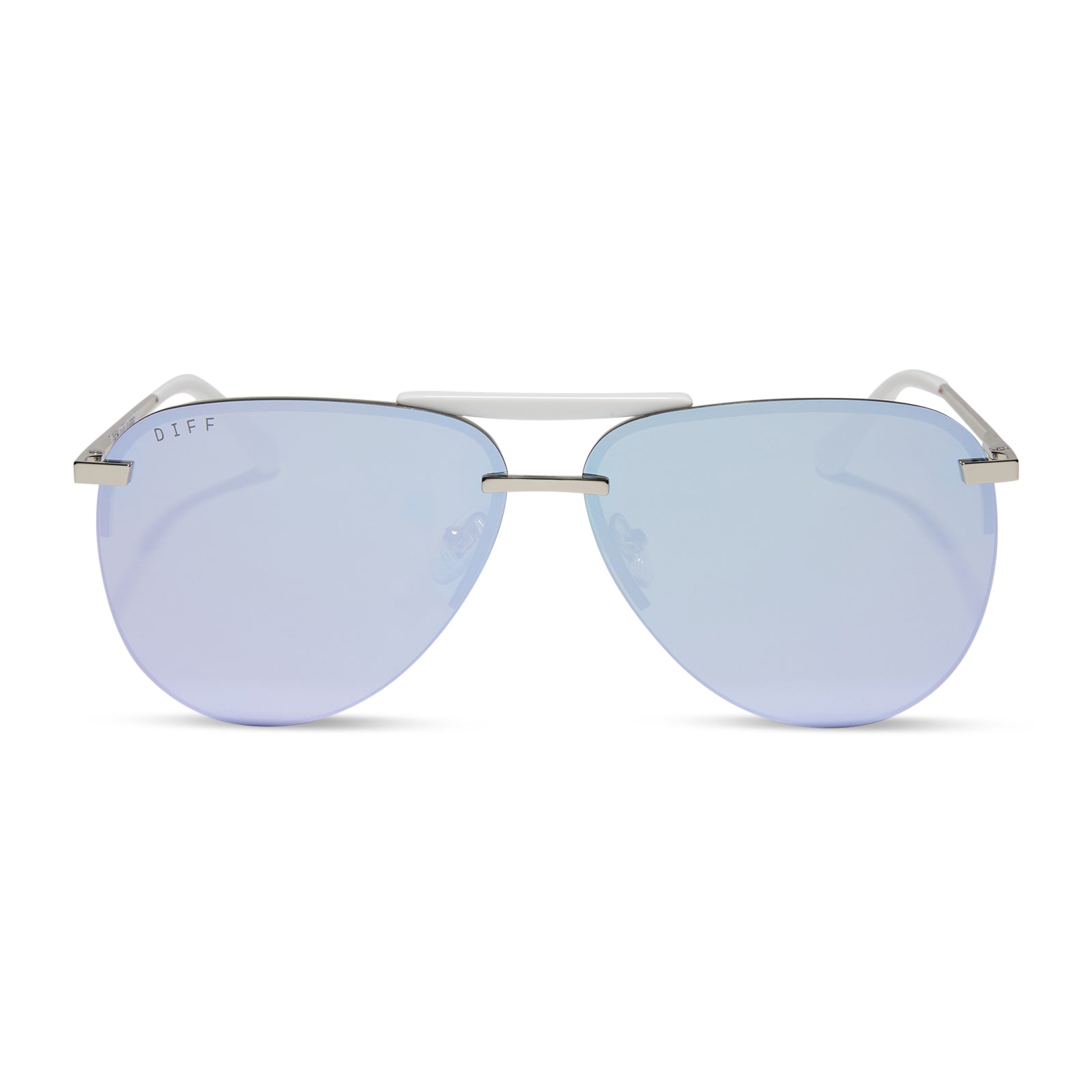 Image of TAHOE - SILVER + LAVENDER MIRROR + POLARIZED SUNGLASSES