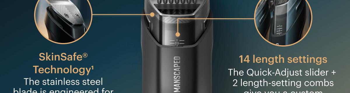 Skinsafe® Technology1 with 14 length settings