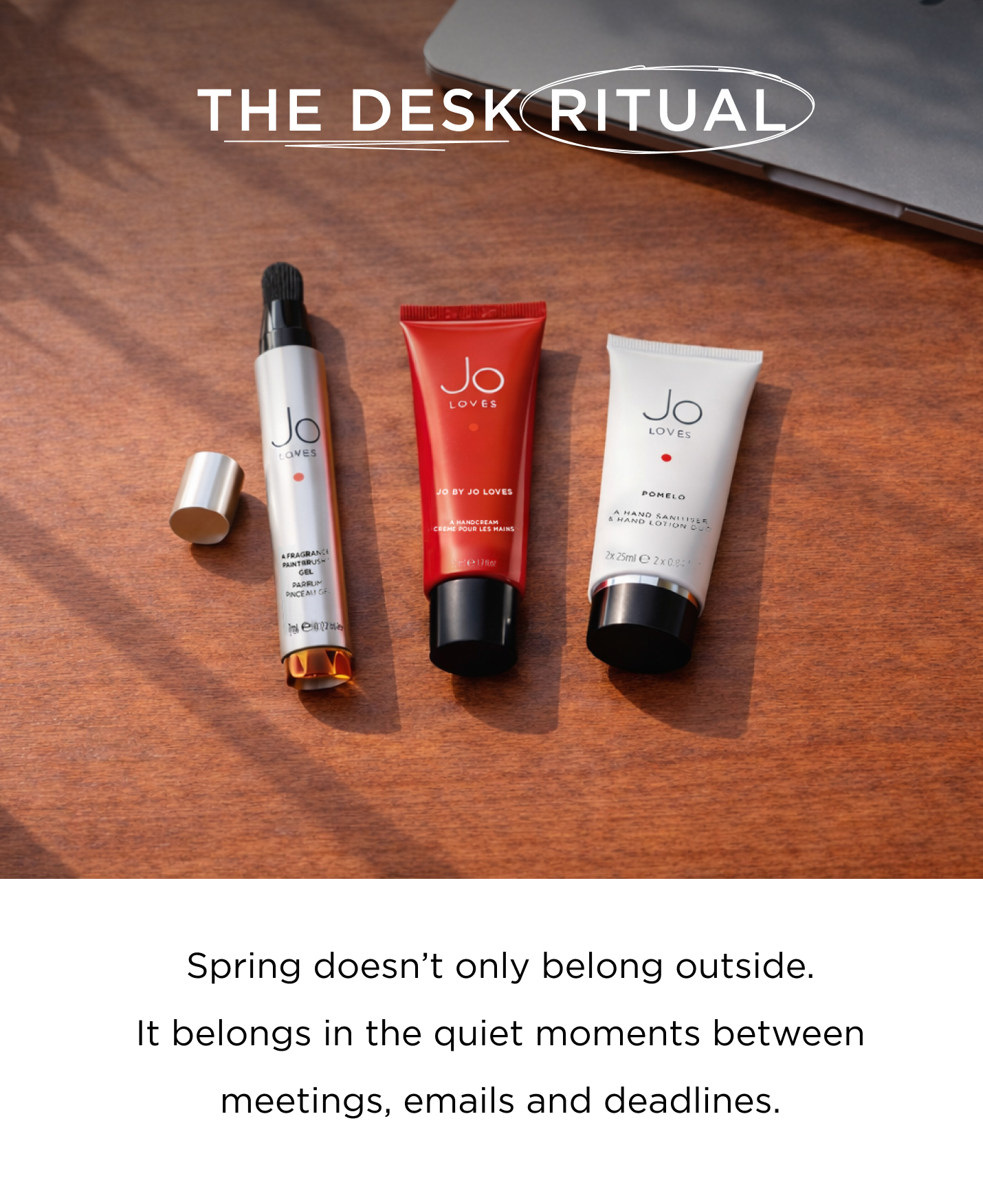 Spring doesn’t only belong outside. It belongs in the quiet moments between meetings, emails and deadlines. 