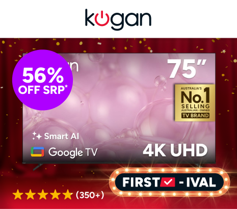 Kogan 75" LED 4K Smart AI Google TV Product Image