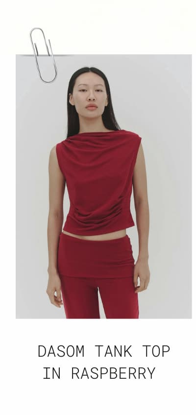Dasom Tank Top in Raspberry&nbsp;