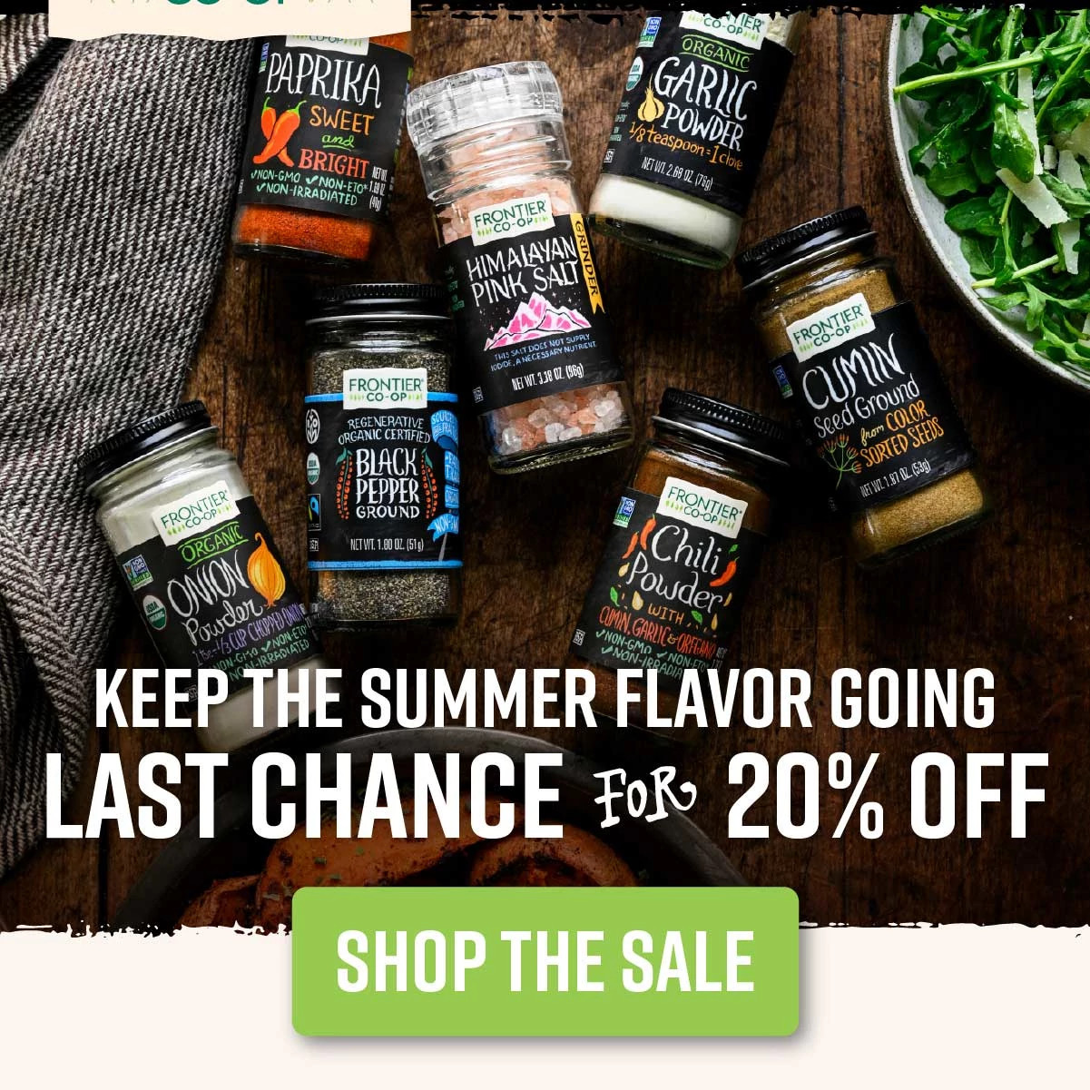 Keep The Summer Flavor Going – Last Chance For 20% Off