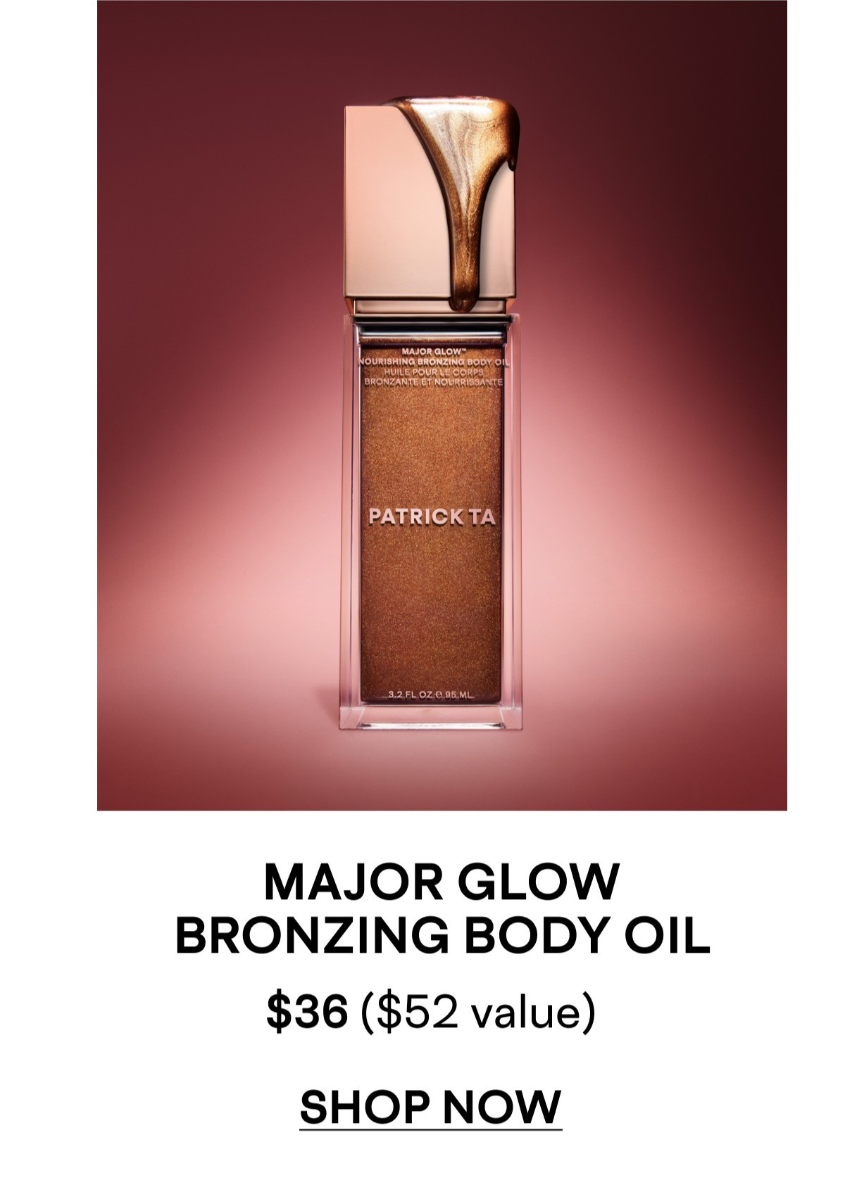 MAJOR GLOW BRONZING BODY OIL