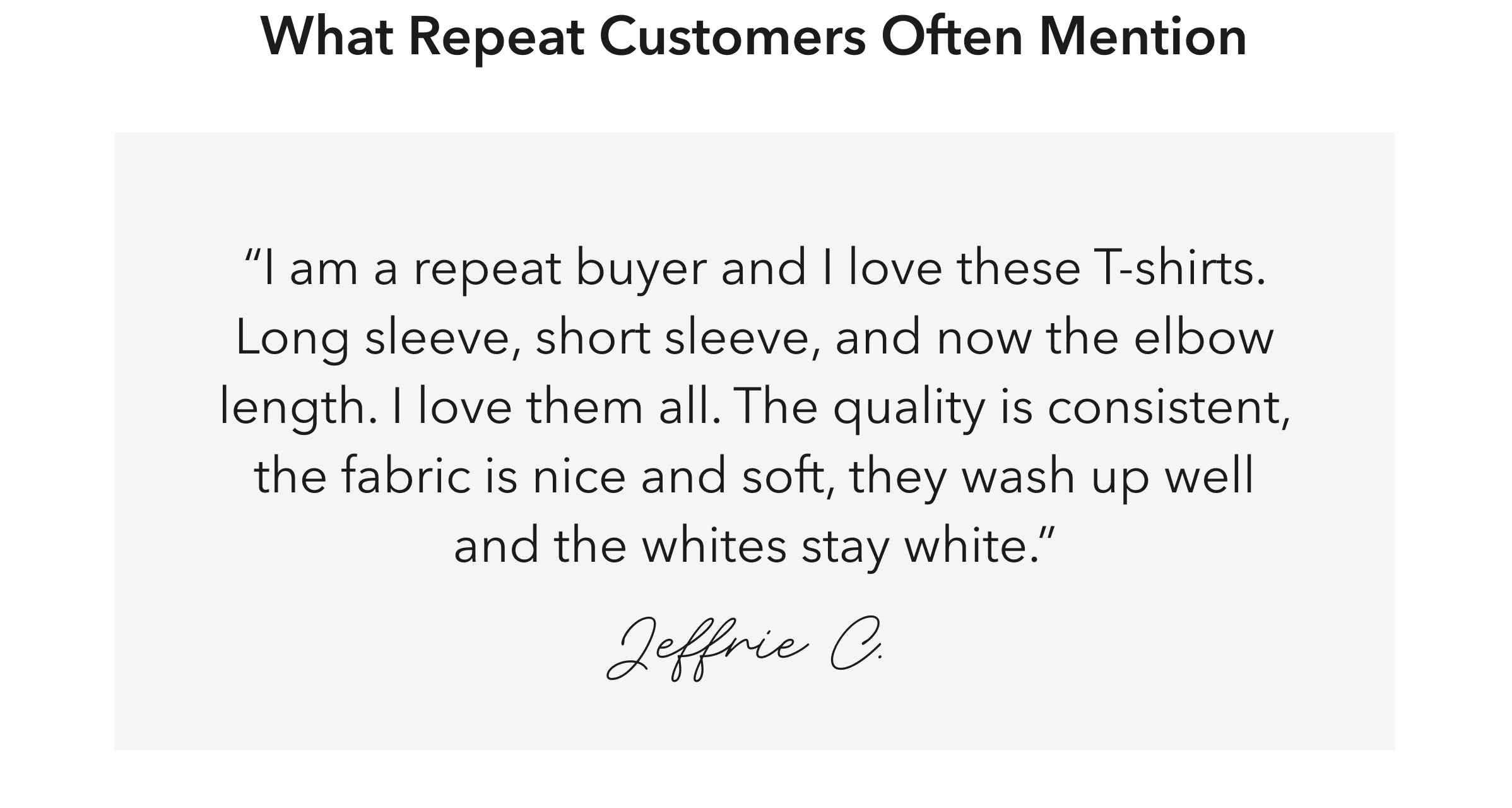 What Repeat Customers Often Mention
