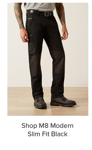 Shop M8 Modern Slim Fit Black