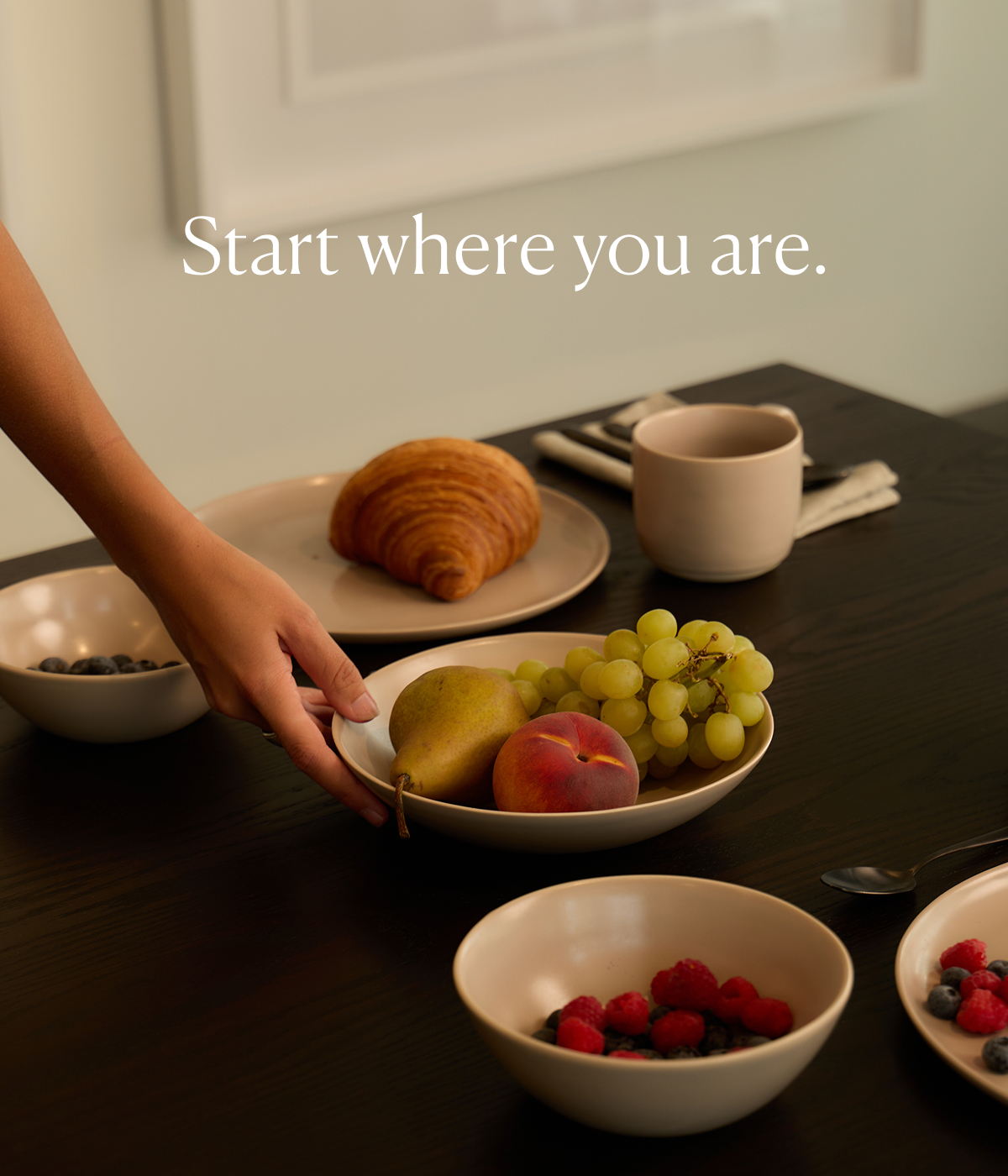 Start where you are.