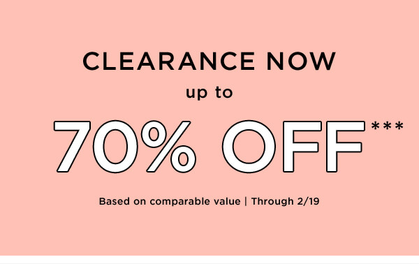 Clearance - up to 70% off
