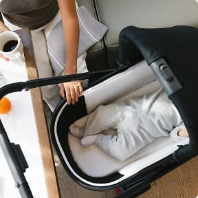 Baby in bassinet 