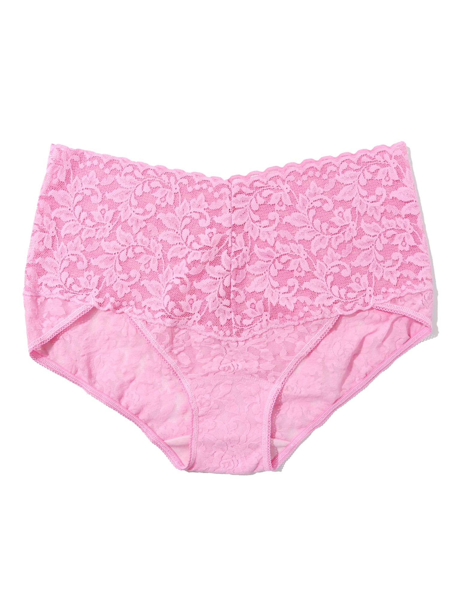 Image of Retro Lace V-Kini Strawberry Lemonade Pink