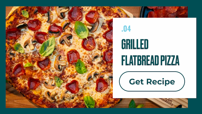 4. Grilled Flatbread Pizza