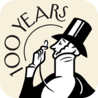 An illustration of Eustace Tilley with “100 YEARS” on it.
