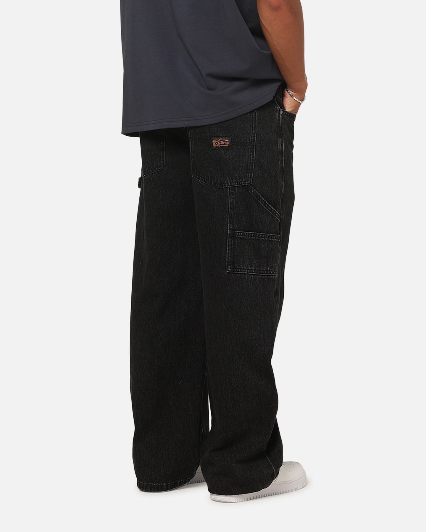 Image of Carre Baggy Carpenter Jeans Black Denim