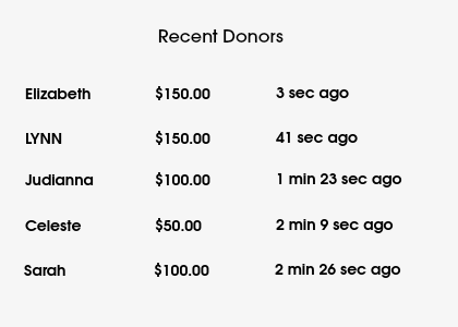 Recent Donors.