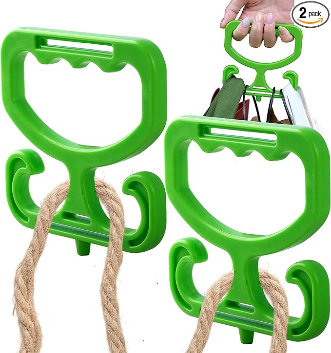 PolkaStore Grocery Bag Carrier Handles, 2-Pack