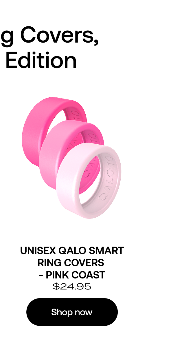 Shop Unisex Qalo Smart Ring Covers - Pink Coast