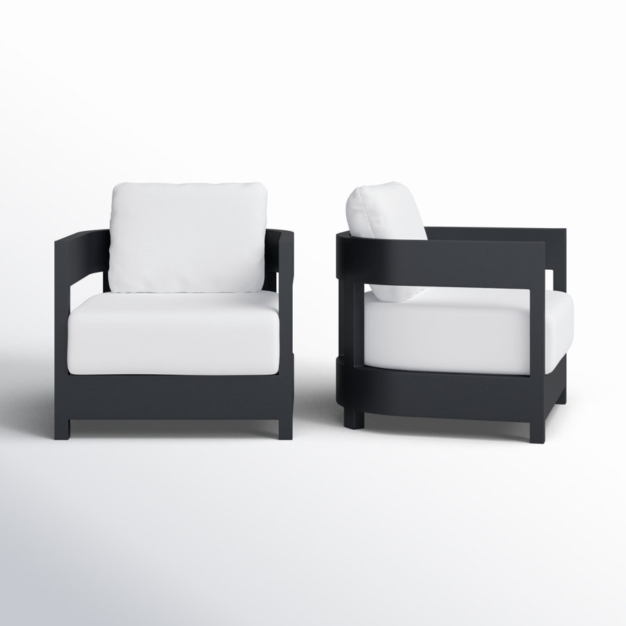 Everlee Aluminum Patio Chair with Sunbrella Cushions