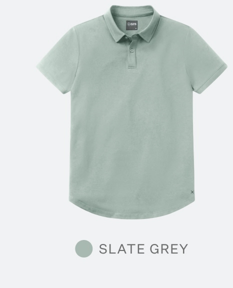 AO Polo in Slate Grey
