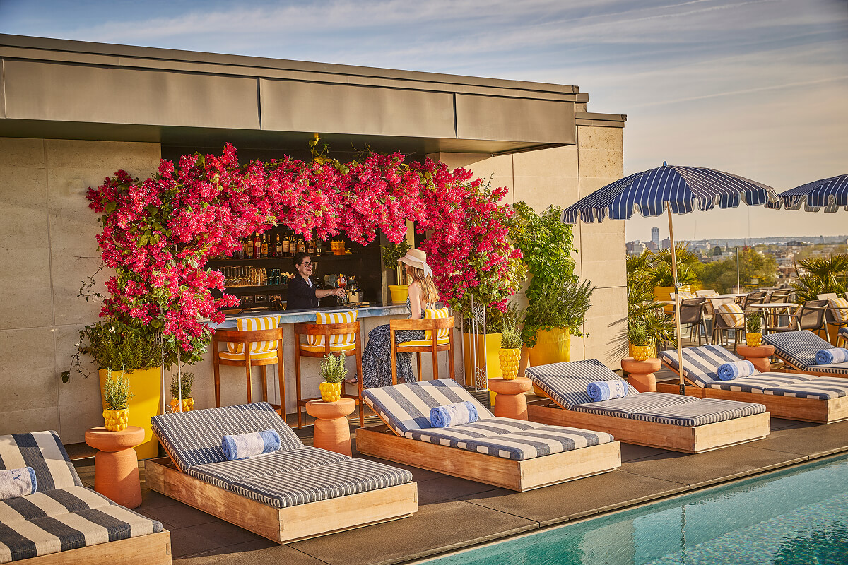The rooftop pool at The Berkeley