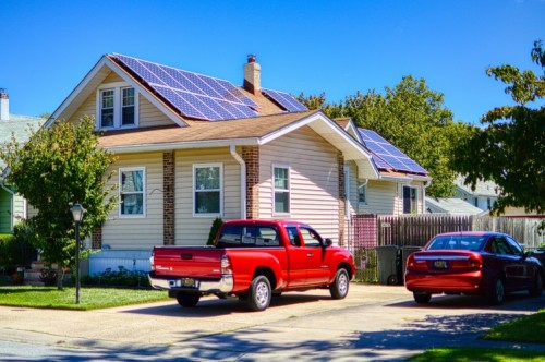 Solar panel home