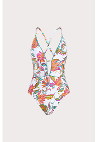 Sunshine 79 Wild Vines Keyhole V-Plunge One Piece