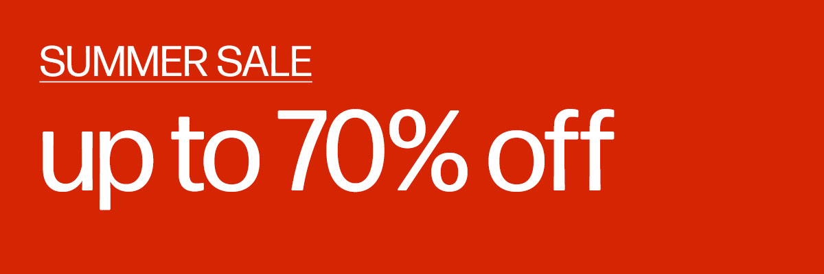 Summer Sale. Up to 70% off
