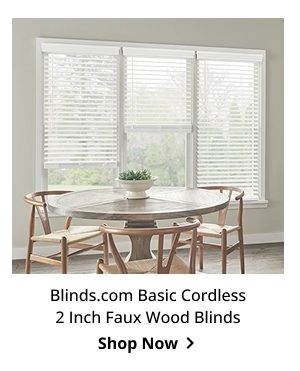 Blinds.com Basic Cordless 2 Inch Faux Wood Blinds | Shop Now >