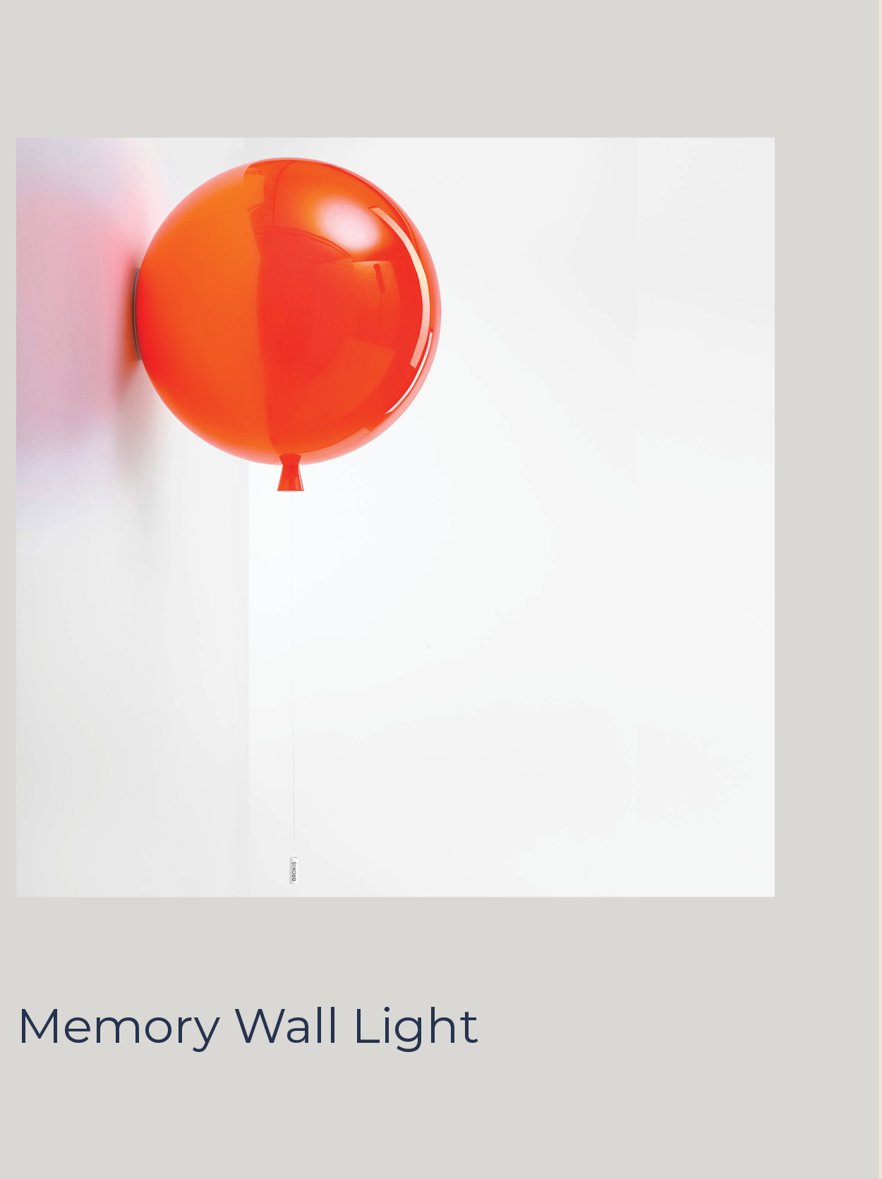 Memory Wall Light by Brokis
