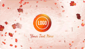 A gif of a nature logo reveal